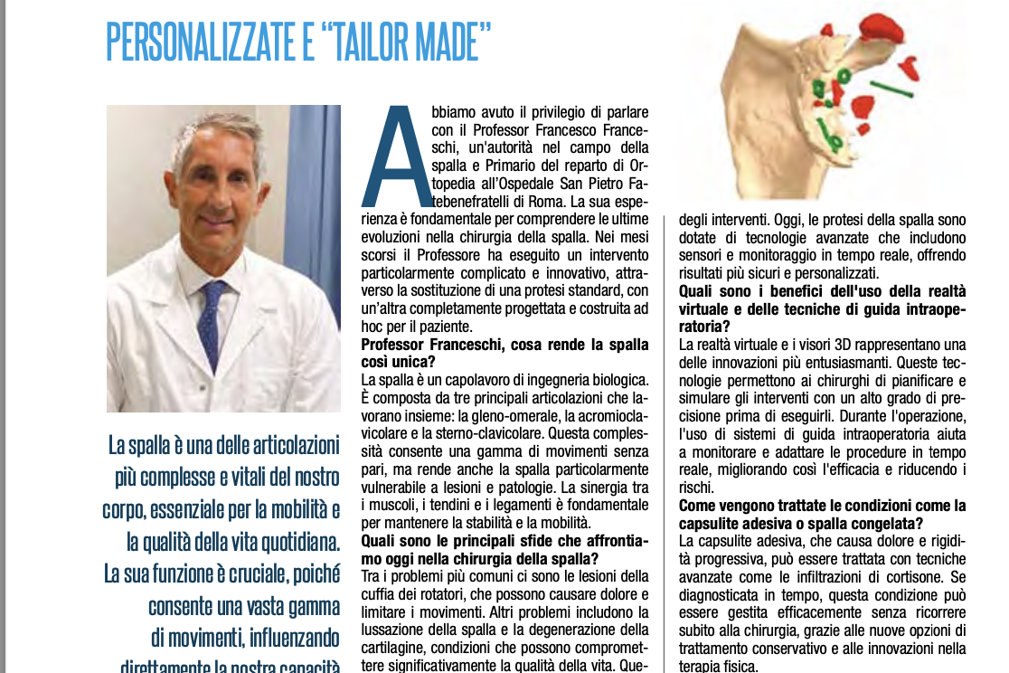 Dolore alla spalla Prof. Francesco Franceschi ortopedico spalla Roma_ Sport Club settembre 2024 Dolore alla spalla Prof. Francesco Franceschi ortopedico spalla Roma_ Sport Club settembre 2024